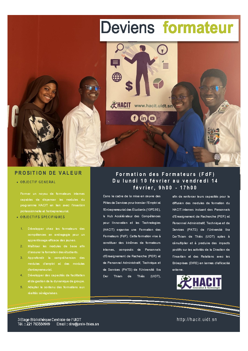 Formation FDF