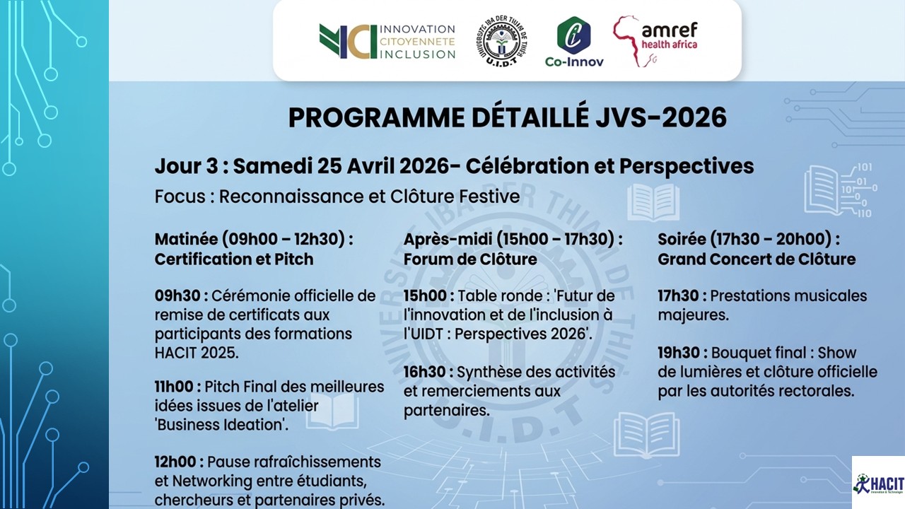 PROGRAMME DETAILLE S25